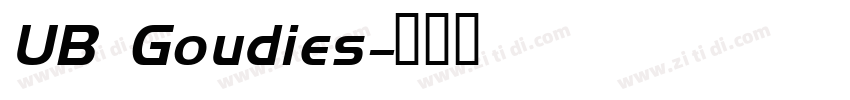 UB Goudies字体转换
